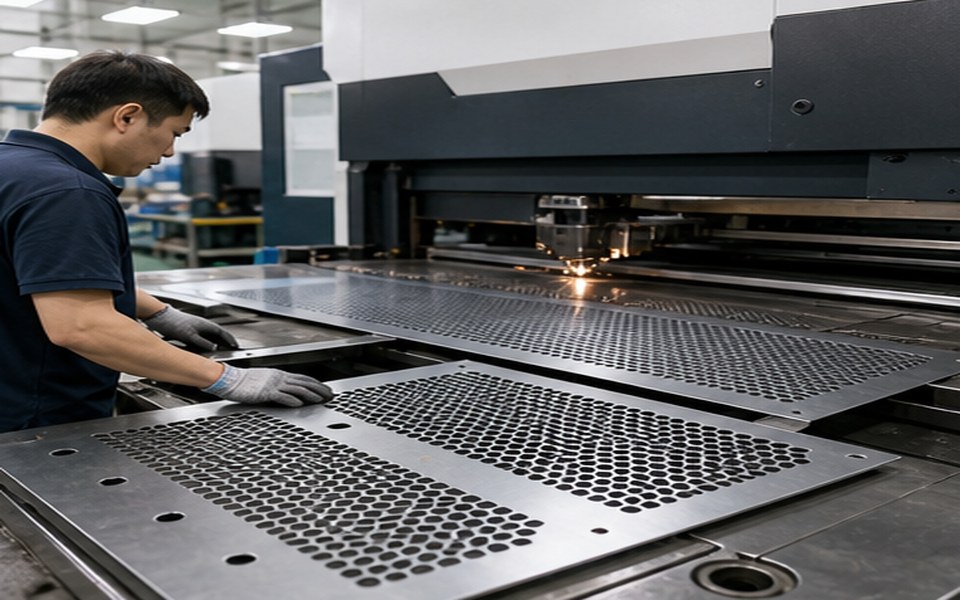 Sheet metal fabrication of professional speaker hardware