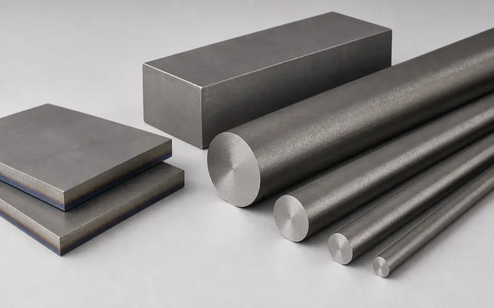 Titanium alloy round bars plate coupons and billet raw material